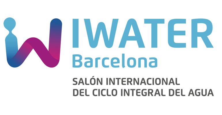 Logotipo del salón iWater de Barcelona, al que acude la empresa Azud.